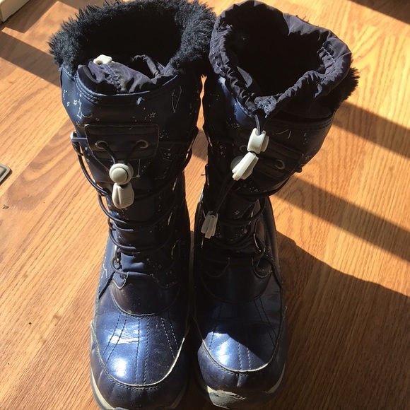 Lands End Cosmic Snow Boots Size 3 - Picture 2 of 5